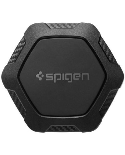 Стойка за кола Spigen - QS11 Magnetic Grip, Air Vent, черна - 1