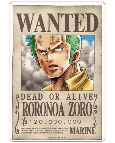 Стикери ABYstyle Animation: One Piece - Luffy & Zoro Wanted Posters - 3