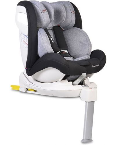 Столче за кола Cangaroo - Admiral, 0-36 kg, с Isofix, тъмносиво - 1