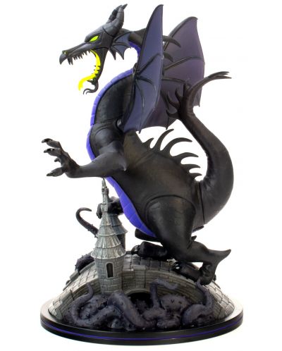 Статуетка Quantum Mechanix Disney: Villains - The Maleficent Dragon (Q-Fig Max Elite), 22 cm - 3