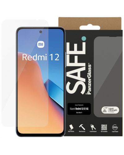Стъклен протектор Safe - Xiaomi Redmi 12/12 5G - 1