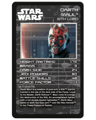 Игра с карти Top Trumps - Star Wars Episodes 1-3 - 2
