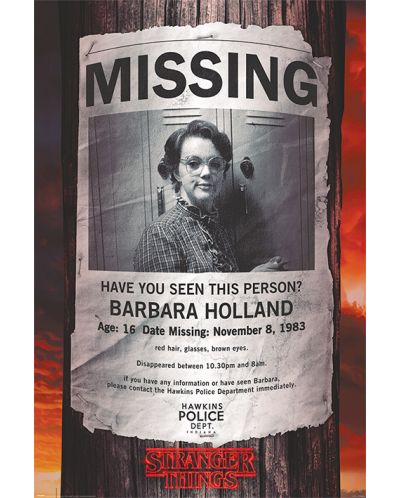 Макси плакат Pyramid - Stranger Things: Missing Barb - 1