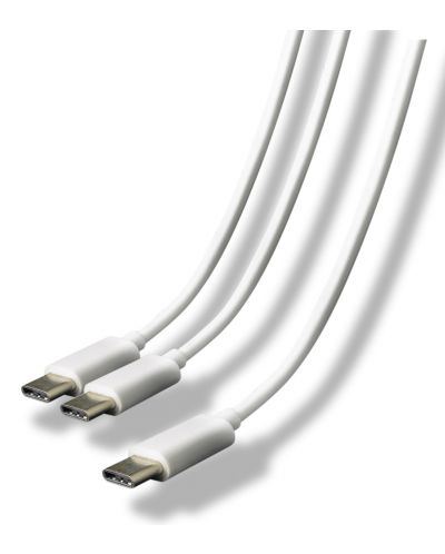 Steelplay Dual Play & Charge 3 m Type-C cable, White (PS5) - 2
