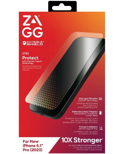 Стъклен протектор Zagg - XTR3, iPhone 15 Pro - 4