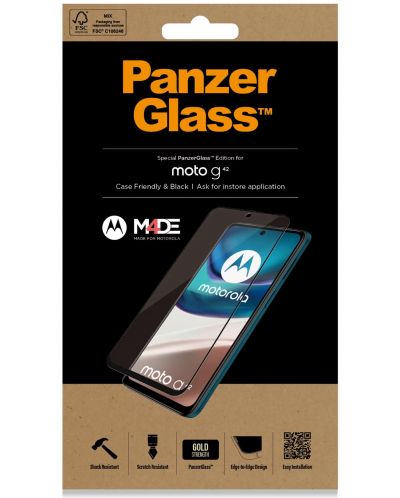 Стъклен протектор PanzerGlass - Case Friend, Moto G42 - 3