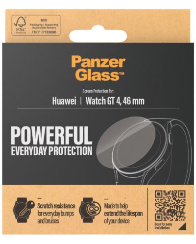 Стъклен протектор за часовник PanzerGlass - Huawei GT4, 46 mm - 3