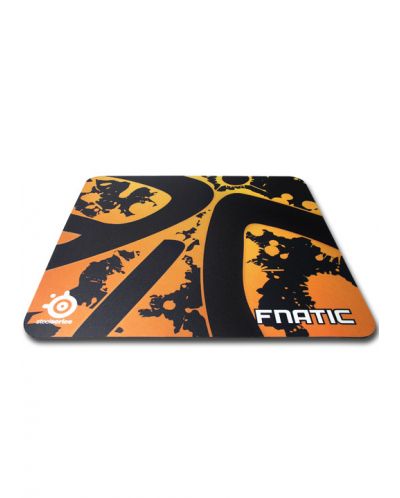 Гейминг подложка SteelSeries - QcK+ limited edition Fnatic, L, мека, черна/оранжева