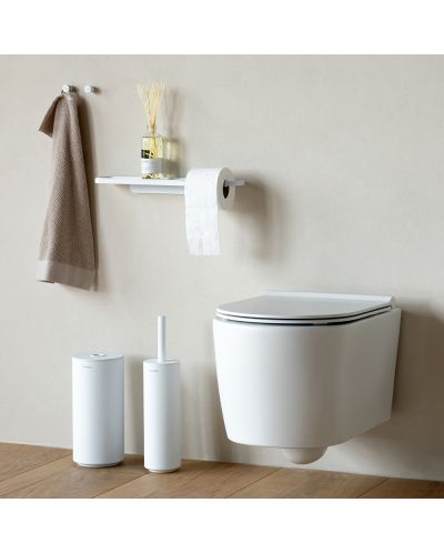 Стойка за резервна тоалетна хартия Brabantia - MindSet, Mineral Fresh White - 10