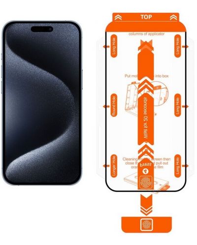 Стъклени протектори Mobile Origin - Guard, iPhone 15 Pro, 2 броя - 3