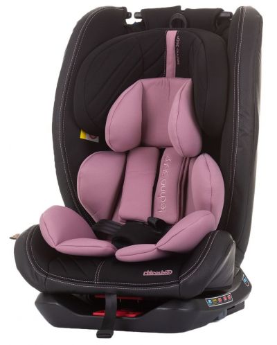 Столче за кола Chipolino - Техно 360, 0-36 kg, с Isofix, Розова вода - 1