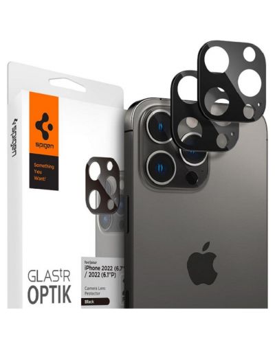 Стъклен протектор Spigen - Glass Optik, iPhone 14 Pro/15 Pro/Pro Max - 1