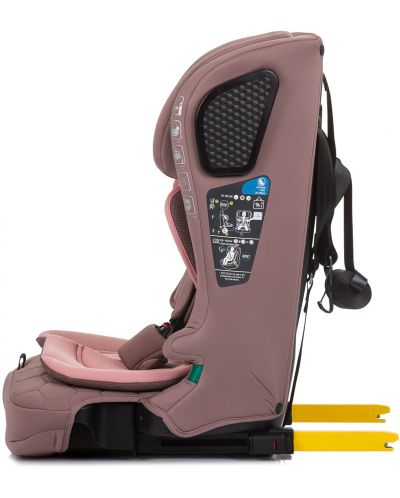 Столче за кола Chipolino - LuxX, IsoFix, i-Size, 76-150 cm, фламинго - 5