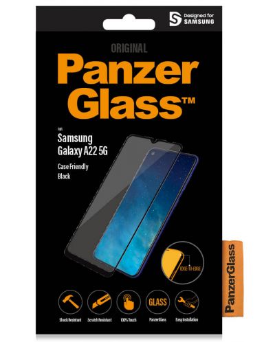 Стъклен протектор PanzerGlass - CaseFriend, Galaxy A22 5G - 5