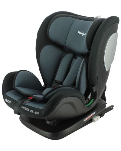 Столче за кола Migo - Isko, i-Size, с IsoFix, 76-150 cm, Grey - 5