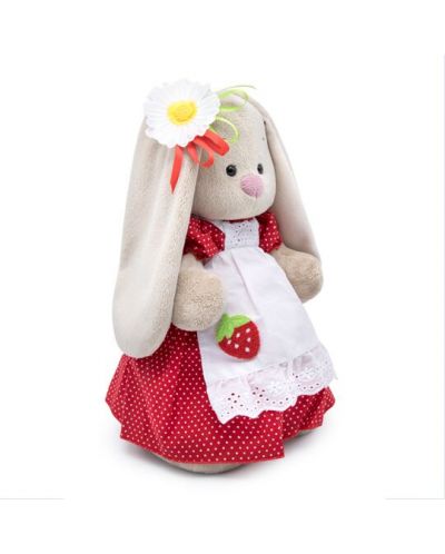 Плюшена играчка Budi Basa - Зайка Ми, с рокличка и дива ягодка, 25 cm - 3