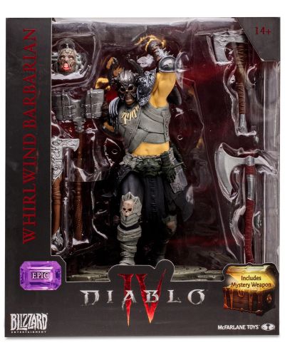 Статуетка McFarlane Games: Diablo IV - Whirlwind Barbarian (Epic), 15 cm - 10