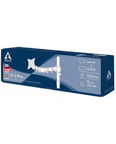 Стойка за монитор Arctic - Z+1 Pro Gen 3, 13-38", черна - 7