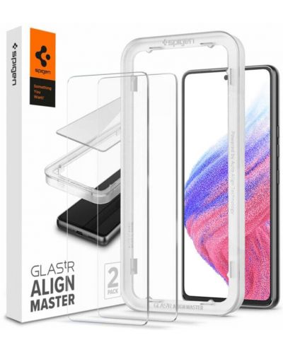 Стъклени протектори Spigen - Glas.tR Align Master, Galaxy A53 5G, 2 броя - 1