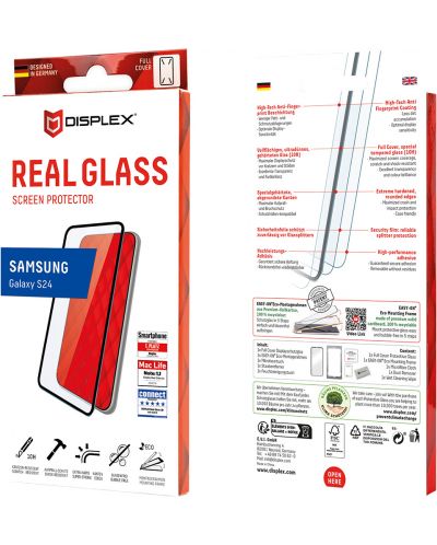 Стъклен протектор Displex - Real Glass Full 3D, Galaxy S24 - 3