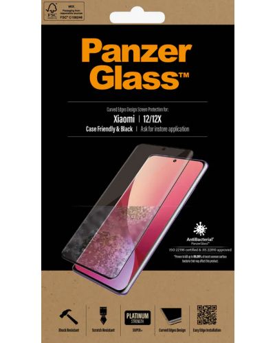 Стъклен протектор PanzerGlass - Case Friend, Xiaomi 12/12X - 3