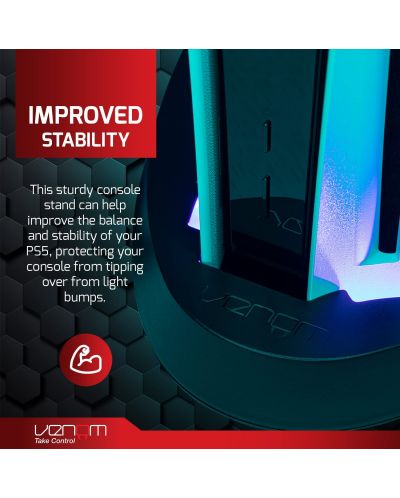 Стойка за конзола Venom Multi-Colour LED Stand (PS5) - 5