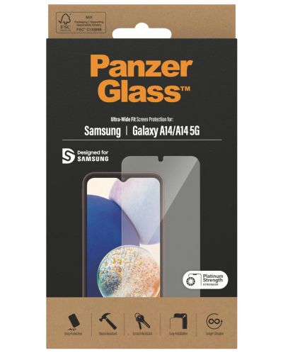 Стъклен протектор PanzerGlass - CaseFriend, Galaxy A14/A14 5G - 3