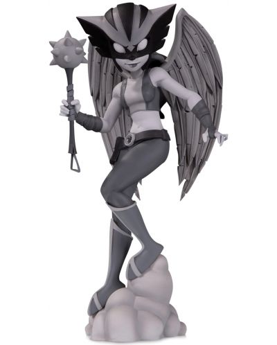 Статуетка DC Direct DC Comics: Justice League - Hawkgirl (Black & White) (DC Artist Alley) (By Chrissie Zullo), 18 cm - 1