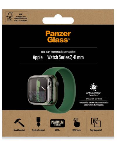 Стъклен протектор PanzerGlass - AntiBact, Apple Watch 7, 41 mm - 6