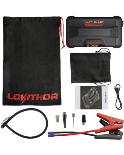 Стартов бустер Lokithor - JA302, 2500А/LiPo-батерия+компресор - 3