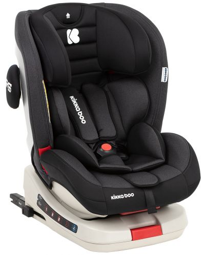 Столче за кола KikkaBoo - 4 Strong, с IsoFix, 0-36 kg, Сиво