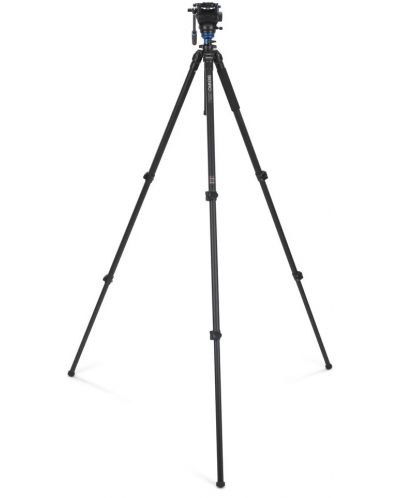 Статив Benro - Travel Angel Aero, глава S4PRO, 55.5-165.5 cm, черен - 9