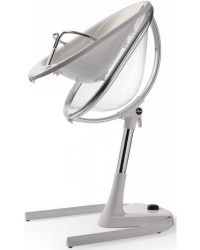 Mima Висок стол за хранене с бяла рамка Moon – Black - 4