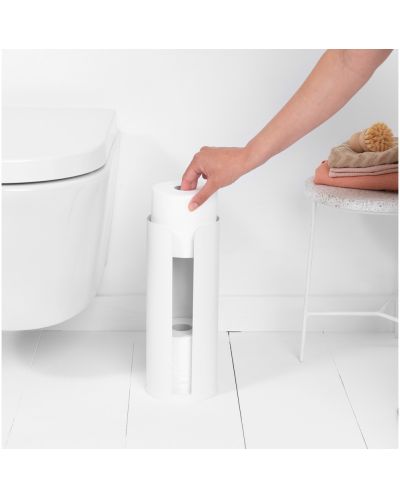 Стойка за резервна тоалетна хартия Brabantia - ReNew, White - 6