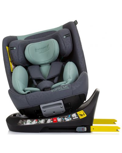 Столче за кола Chipolino - Supreme, 360°, IsoFix, i-Size, 40-150 cm, зелено - 7