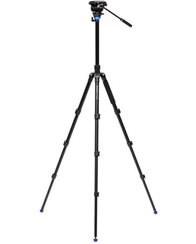 Статив Benro - Travel Angel Aero, глава S4PRO, 55.5-165.5 cm, черен - 4