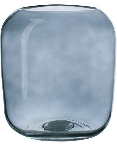 Стъклена ваза ADS - Тъмносиня, 17 x 15 x 20 cm - 1