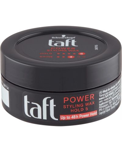 Taft Power Стилизираща вакса за коса, ниво 5, 75 ml - 1