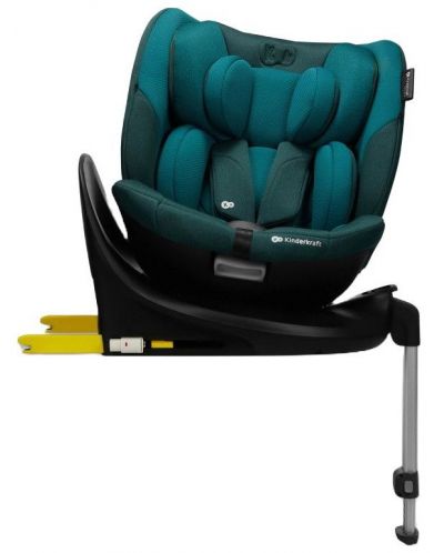 Столче за кола KinderKraft - I-Fix 360°, i-Size, 40-150 cm, Harbor Blue - 2