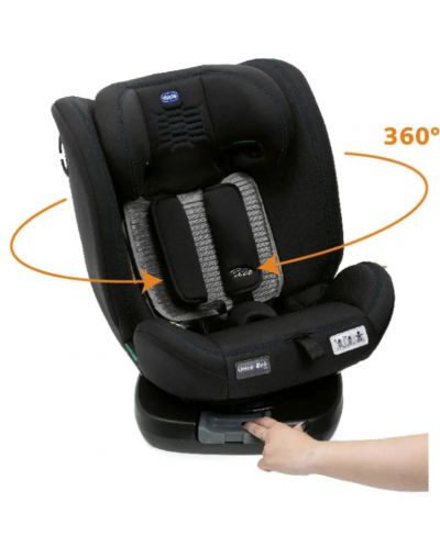 Столче за кола Chicco - Unico Evo Air, i-Size, IsoFix, 40-150 cm, Black Air - 5