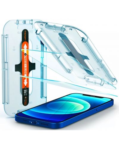 Стъклени протектори Spigen - tR EZ Fit, iPhone 12/12Pro, 2 броя - 1