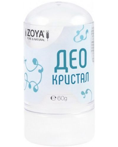 Zoya Goes Pretty Стик дезодорант, естествен кристал без аромат, 60 g - 1