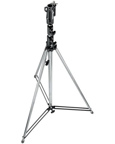 Статив за осветление Manfrotto - Steel Tall Levelling Leg, сребрист - 1