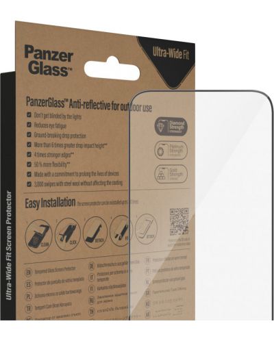 Стъклен протектор PanzerGlass - AntiBact CaseFriend UWF, iPhone 14 Pro Max - 6