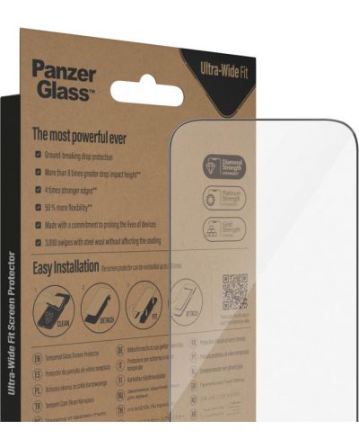 Стъклен протектор PanzerGlass - AntiBact UWF, iPhone 14 Pro - 6