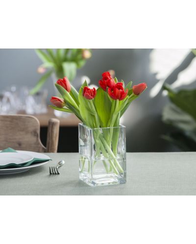 Стъклена ваза ADS - Edwanex, 15 x 10 x 10 cm - 2