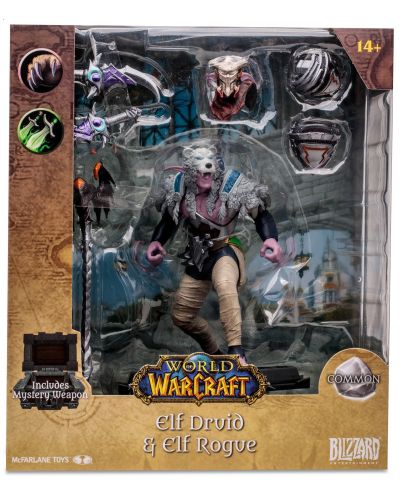 Статуетка McFarlane Games: World of Warcraft - Elf Druid & Elf Rogue, 15 cm - 9