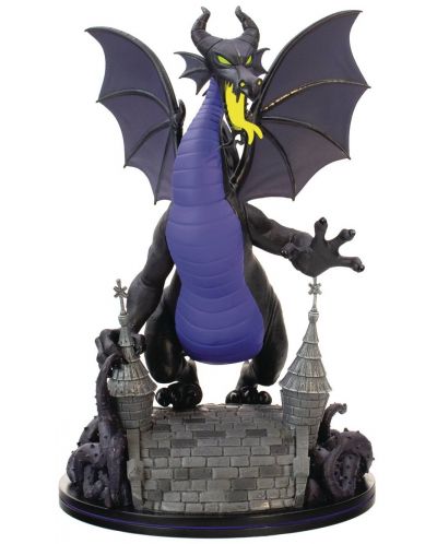 Статуетка Quantum Mechanix Disney: Villains - The Maleficent Dragon (Q-Fig Max Elite), 22 cm - 1