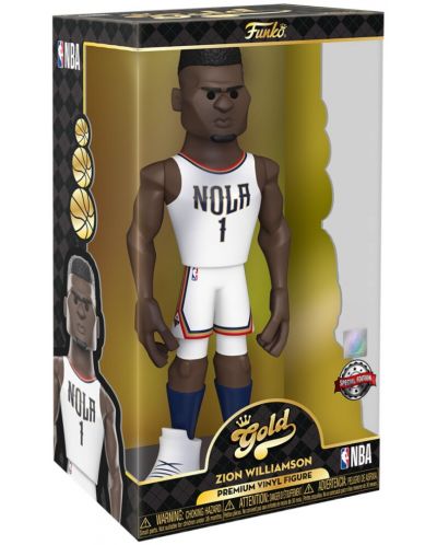 Статуетка Funko Gold Sports: Basketball - Zion Williamson (New Orleans Pelicans), 30 cm - 3