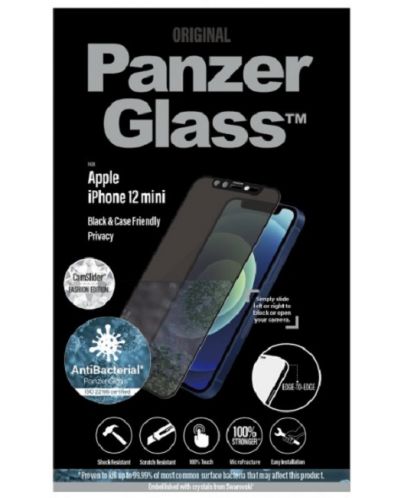 Стъклен протектор PanzerGlass - Privacy, iPhone 12 mini, Swarovski - 2